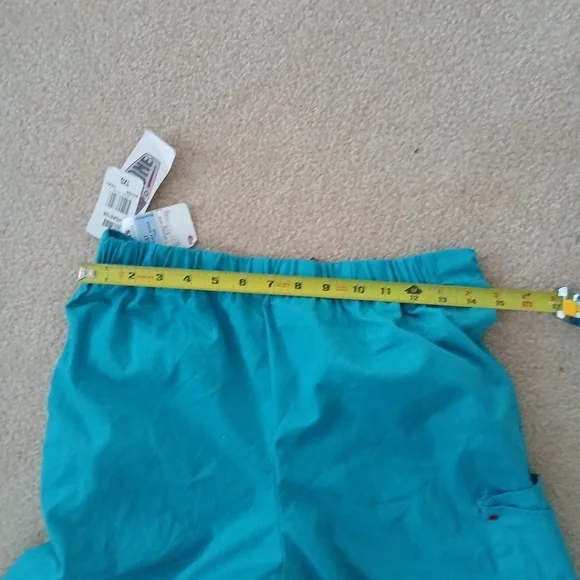 ScrubZone Landau | NEW Women's Teal Flare Scrub Pants Sz TXS (FL) - Picture 6 of 8